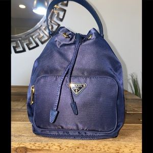 Prada Tessuto Drawstring Bucket Bag